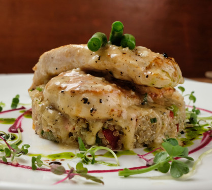 Lemon Pepper Chicken With Quinoa Salad And Asparagus