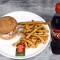 Chicken Burger Masala Fries Coke (300 ml)