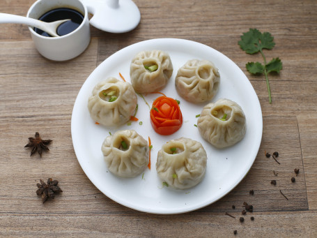 Veg Steamed Momos (6 Pcs) No Soup