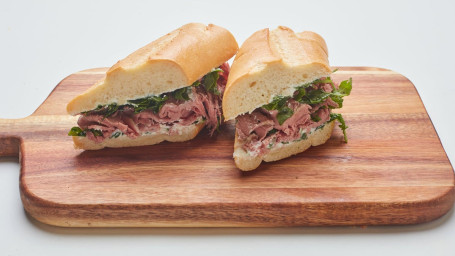 Roast Beef, Wild Arugula And Truffle-Ricotta Cheese