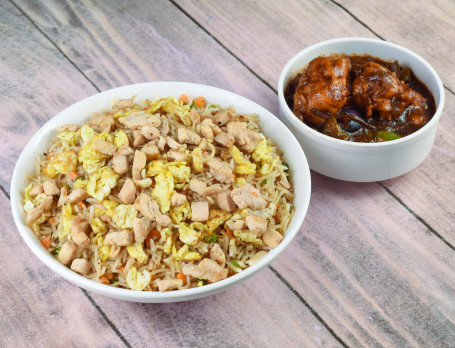 Mixed Fried Rice Chilli Chicken 3Pcs