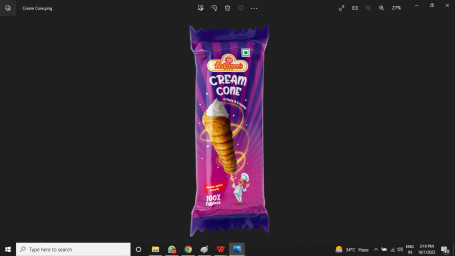 Cream Cone 30 Gm Cream Roll)