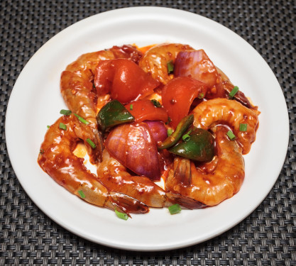 Red Pepper Prawns Dry