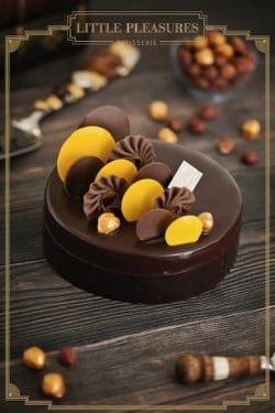 Chocolate Belgian Hazelnut Cake (1 Lb)