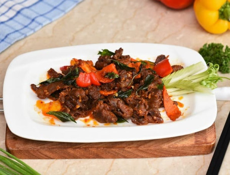 Fiery Basil Lamb