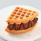 Waffle De Chocolate Con Fudge De Helado