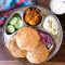 Poori With Alu-Dum And Dahi