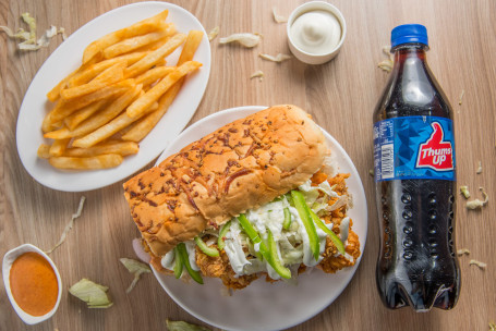 Sandwich Fries Meal (1 Chicken Strip Sandwich French Fries Soft Drink (250 Ml .