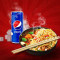 Veggie Hakka Noodles With Chilli Paneer With Pepsi 330ml