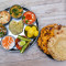 Jain Thali (Phulka (4 pcs. , rice, dal, sabji, salad (no potato,onion and garlic , papad