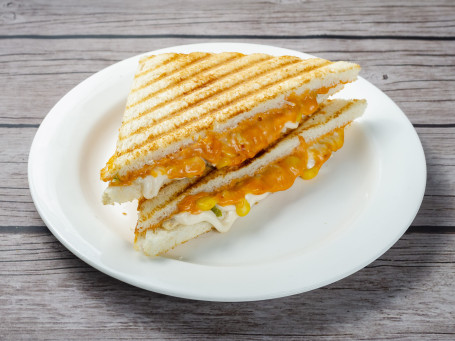 Grilled Chicken Corn Cheesy Sandwich