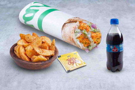 (1 Porciones) Super Saver Paneer Tikka Wrap Meal Thums Up