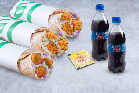 (2 Porciones) Envoltura De Verduras De Valor Triple 2 Thums Up