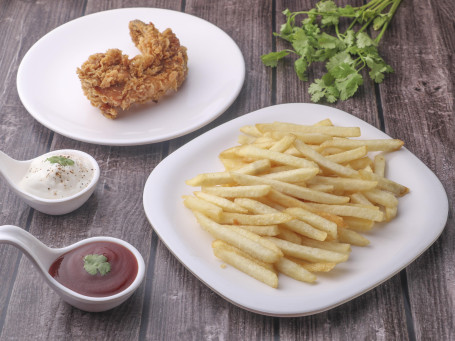 Crispy Chicken Wings (Medium) French Fries