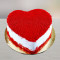 Naked Red Velvet Heart Cake