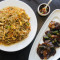 Egg Hakka Noodles With Chilli Fish 4 Pc