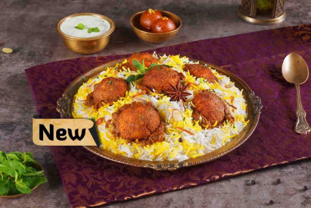 Malai Kofta Biryani (Cremoso Kebab Biryani, Sirve 2-3)