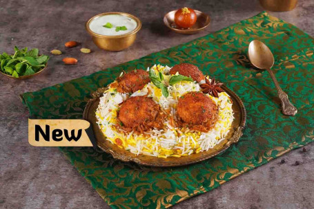 Malai Kofta Biryani (Cremoso Kebab Biryani, Sirve 1-2)