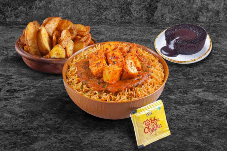 (Porciones 1) Super Saver Paneer Signature Rice Bowl Comida Postre