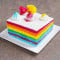 Rainbow Cake (Half Kg) (Eggless)