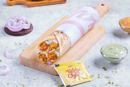 Wrap De Bhuna De Pollo Derretido Con Queso