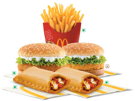 Mcveggie/Mcchicken (Cualquiera De Los Dos) 1 Papas Fritas Medianas 2 Mcpuff