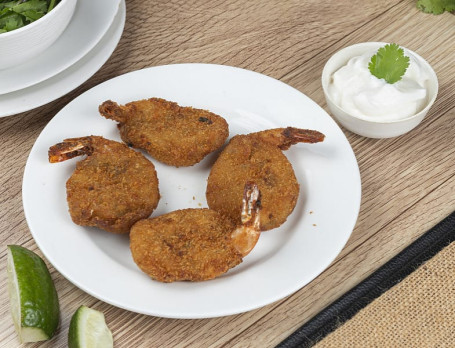 Prawn Mini Cutlet [4 Pcs] With Mayo Dip