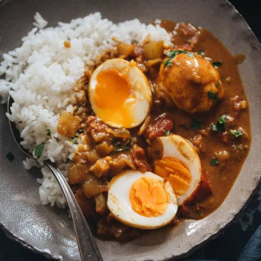 Rice With Egg Curry Combo