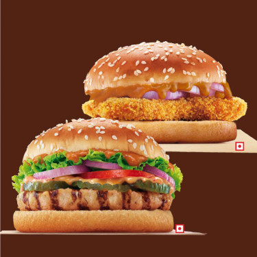 Pollo Makhani Burst Lite Whopper Jr Pollo