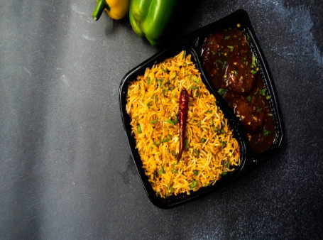 Chilli Garlic Fried Rice Manchurian