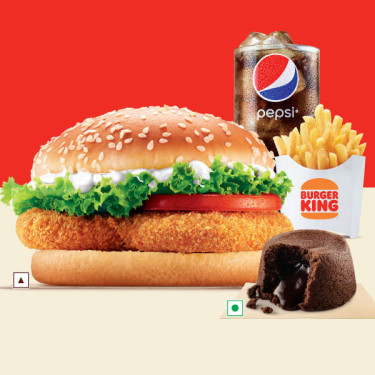 Hamburguesa Clásica De Pollo Papas Fritas Medianas Pepsi Choco Copa De Lava