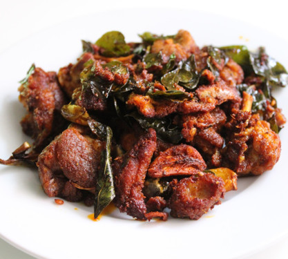 Andhra Mutton Fry (Salad)