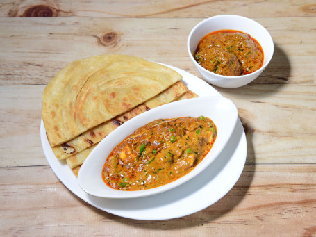 Lachha Paratha Kadhai Paneer