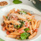 Penne Rose With Parmesan Crusted Paneer