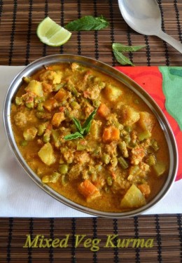 Mezclar Verduras Curry