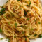 Espaguetis Peperoncino ai Gamberetti