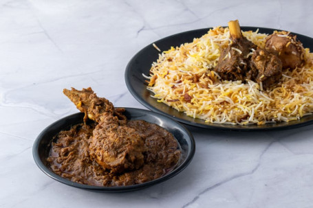 Kolkata Mutton Biryani Chicken Kasha[ 1 Chicken] Combo