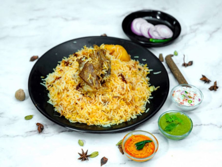 Kolkata Mutton Biryani Jumbo With Egg[Serve 1]