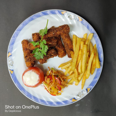 Fish Finger Kolkata Bhetki With Fries 8 Pcs