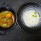 Egg Curry [2 Eggs] With Chawal