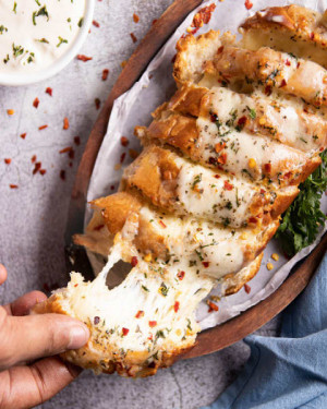 Cheese Stuffed Jumbo Garlic Bread