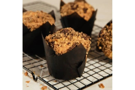 Vanilla Cinnamon Streusel Muffin (Eggless)