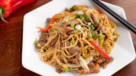 Beef And Noodle Stir-Fry/Niú Ròu Chǎo Miàn