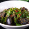 Steamed Eggplant , Green Pepper And Preserved Egg/Léi Là Jiāo Pí Dàn Jiā Zi