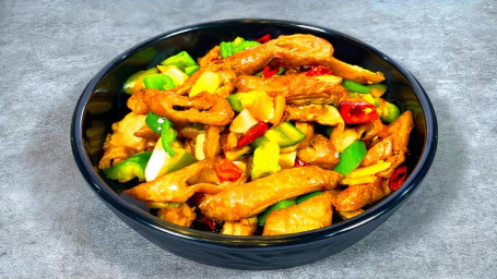 Sautéed Pork Intestines With Hot Pepper/Huǒ Bào Féi Cháng