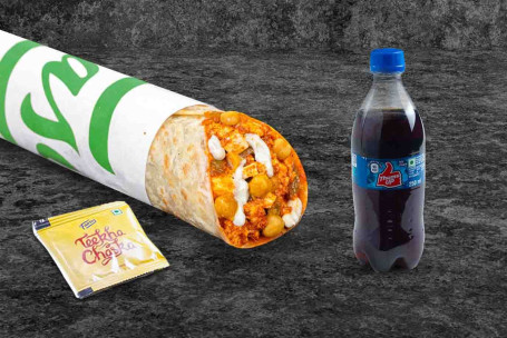 Jumbo Chole Paneer Wrap Thums Up Mini Comida