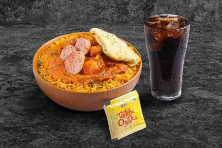 (1 Porciones) Royal Chicken Bowl Thums Up Meal