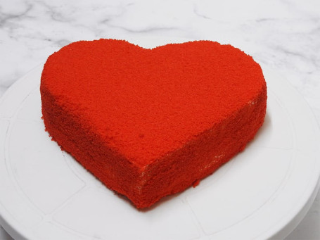 Huevo De Pastel De Corazón De Terciopelo Rojo