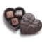 Chocolate Heart With Three Truffles (5.5 Oz)
