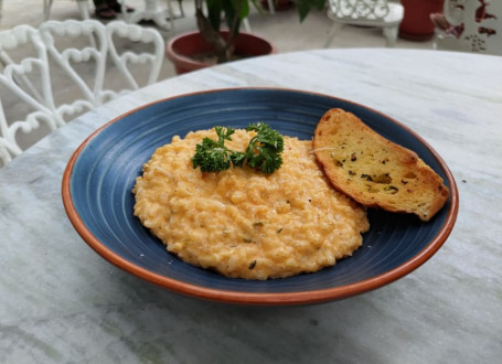 Peri Peri Jalapeno Risotto With Garlic Bread